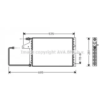 Condenseur, climatisation AVA QUALITY COOLING CN5097