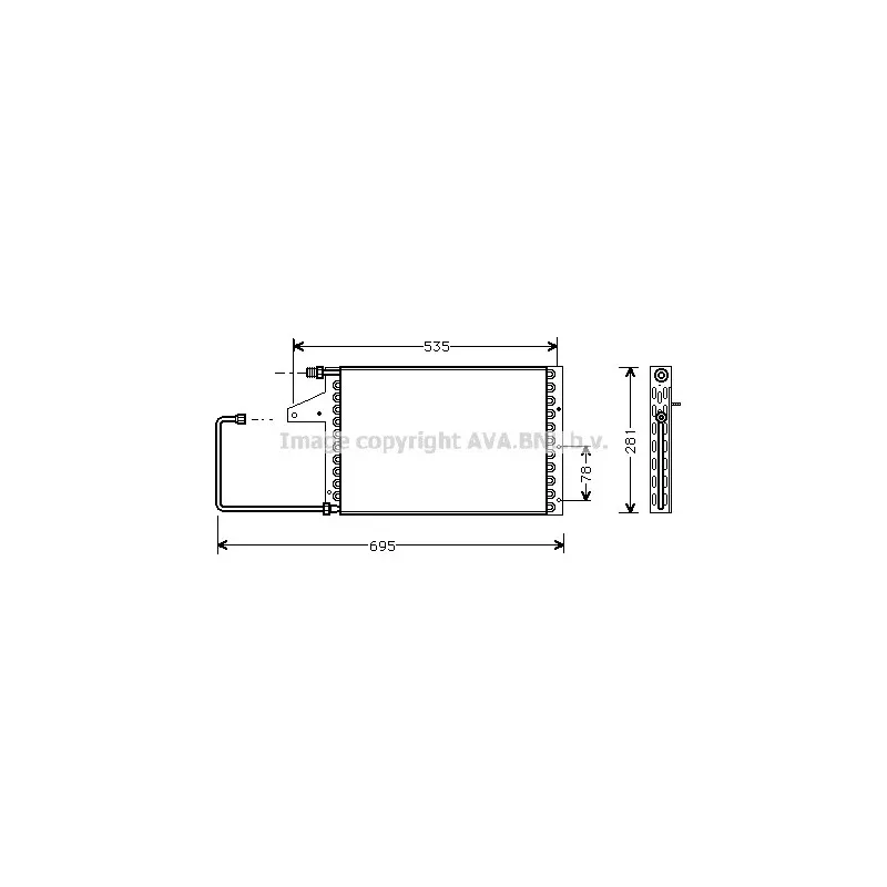 Condenseur, climatisation AVA QUALITY COOLING CN5097