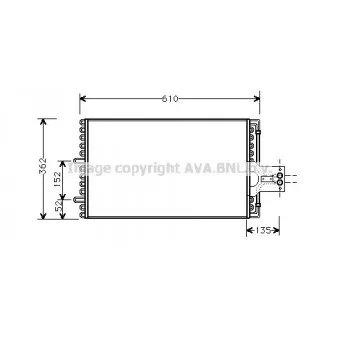 Condenseur, climatisation AVA QUALITY COOLING CN5099