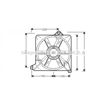 Moteur électrique, pulseur d'air habitacle AVA QUALITY COOLING