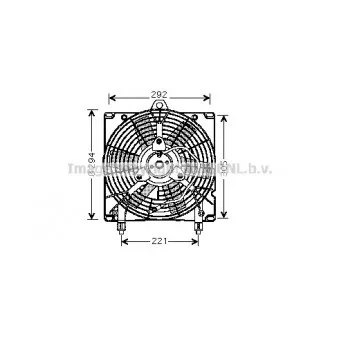 Ventilateur, refroidissement du moteur AVA QUALITY COOLING CN7517