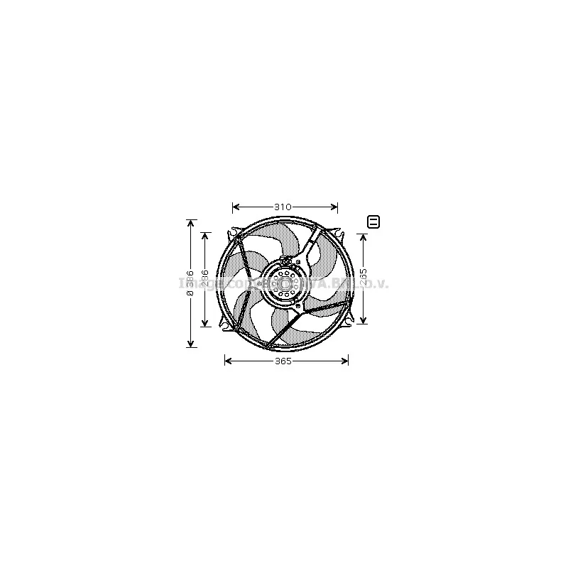 Ventilateur, refroidissement du moteur AVA QUALITY COOLING CN7528