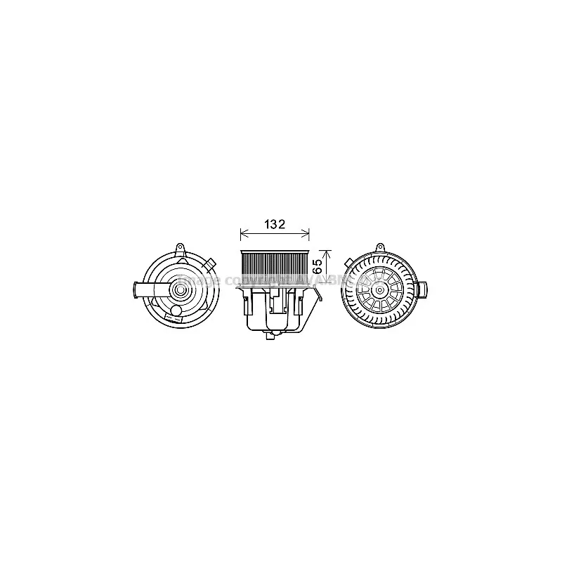 Moteur électrique, pulseur d'air habitacle AVA QUALITY COOLING CN8297