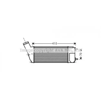 Intercooler, échangeur AVA QUALITY COOLING CNA4268