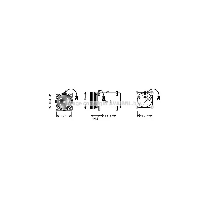 Compresseur, climatisation AVA QUALITY COOLING CNAK216