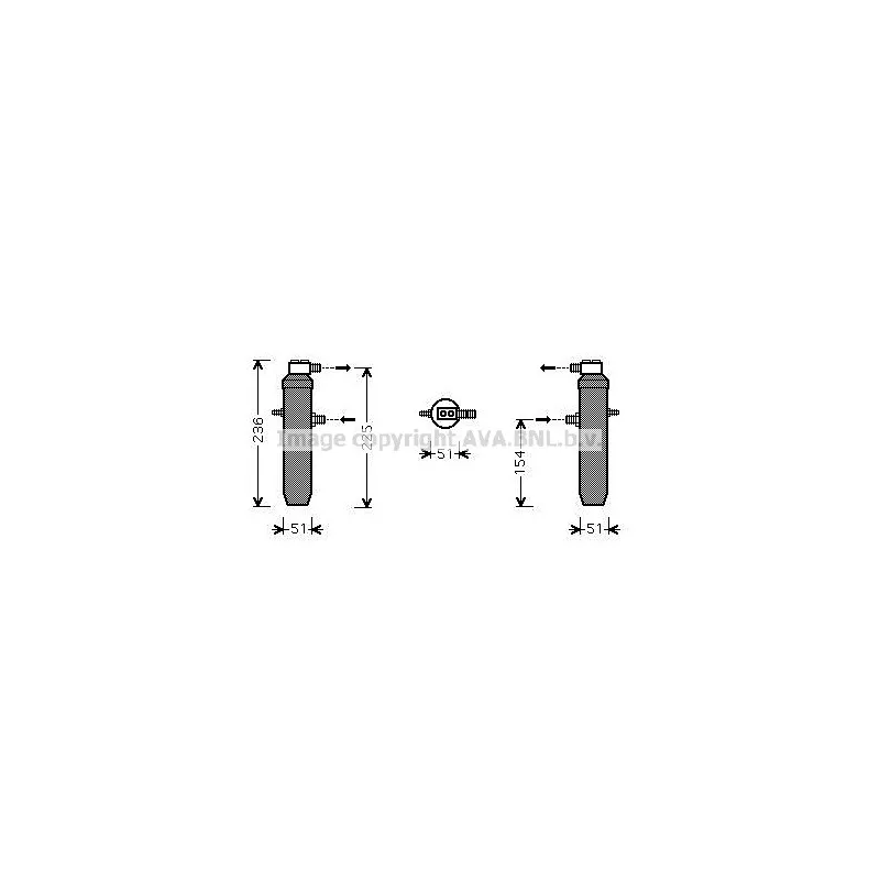 Filtre déshydratant, climatisation AVA QUALITY COOLING CND234