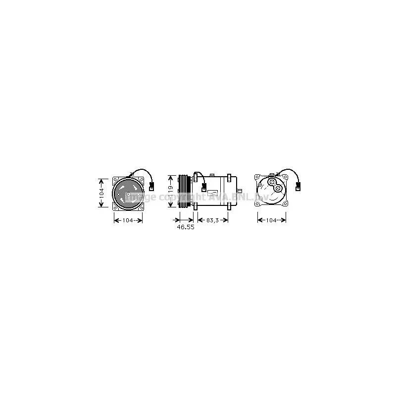 Compresseur, climatisation AVA QUALITY COOLING CNK161