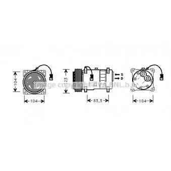 Compresseur, climatisation AVA QUALITY COOLING CNK177