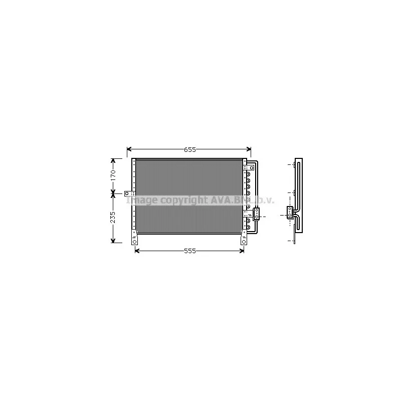 Condenseur, climatisation AVA QUALITY COOLING CR5014