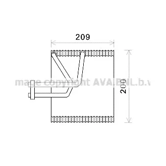 Evaporateur climatisation AVA QUALITY COOLING CTV045