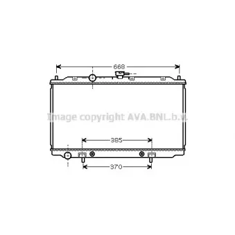 Radiateur, refroidissement du moteur AVA QUALITY COOLING DN2219