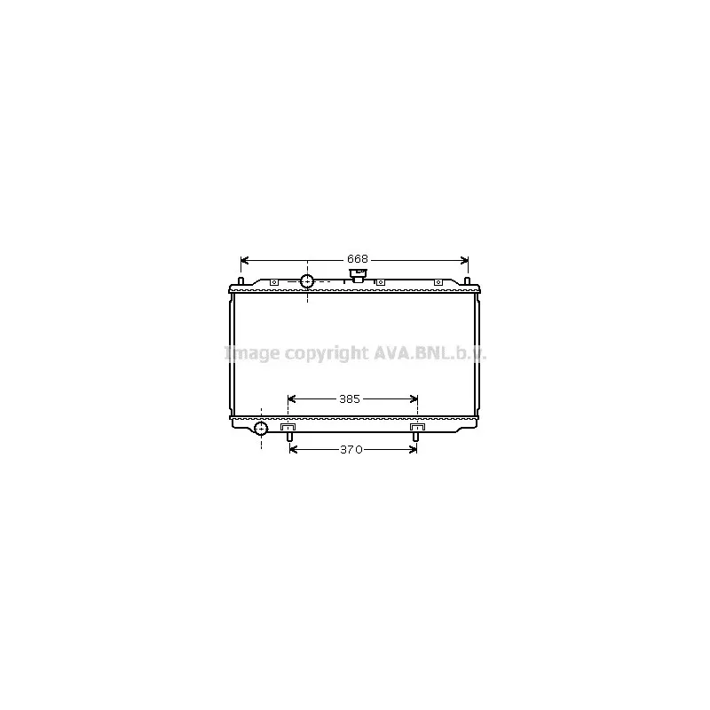 Radiateur, refroidissement du moteur AVA QUALITY COOLING DN2221