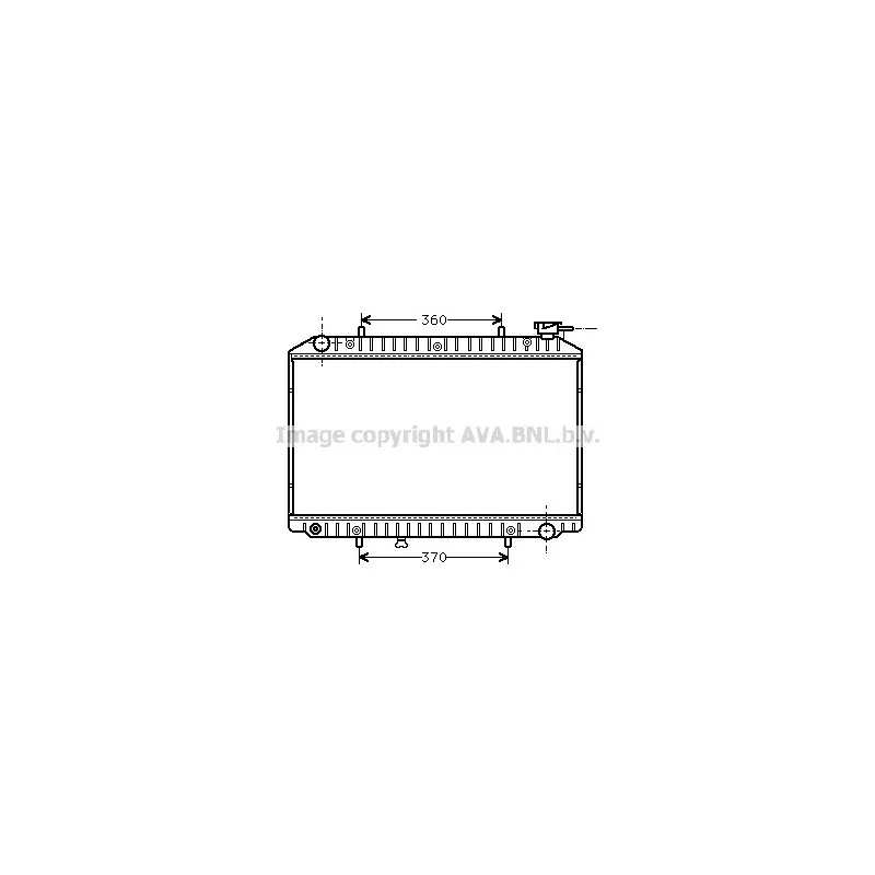 Radiateur, refroidissement du moteur AVA QUALITY COOLING DNA2151