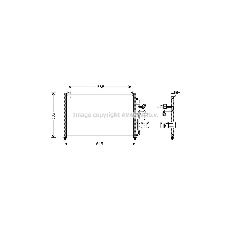 Condenseur, climatisation AVA QUALITY COOLING DW5013