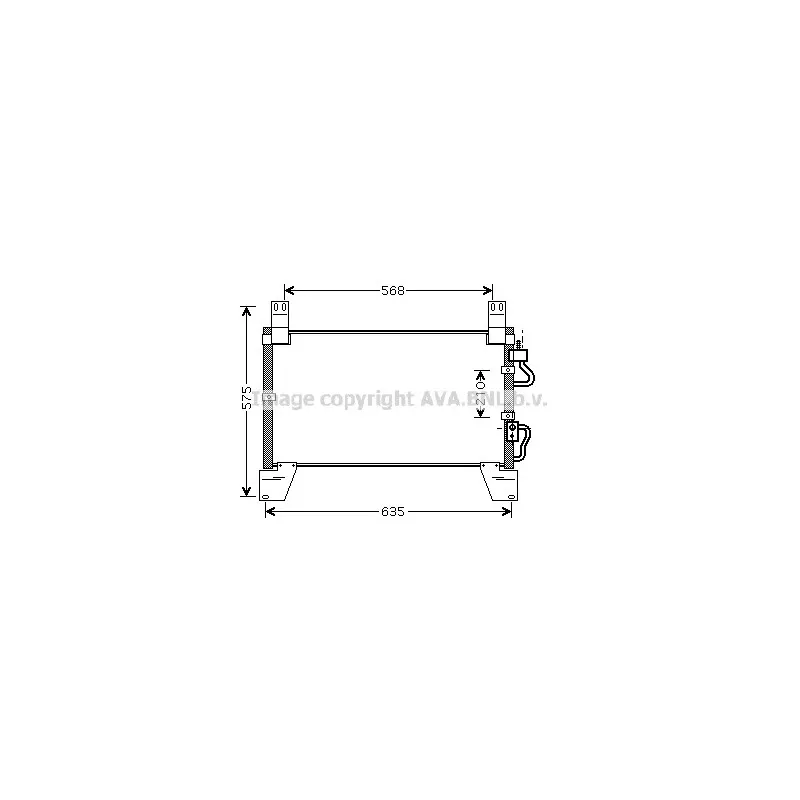 Condenseur, climatisation AVA QUALITY COOLING DW5077