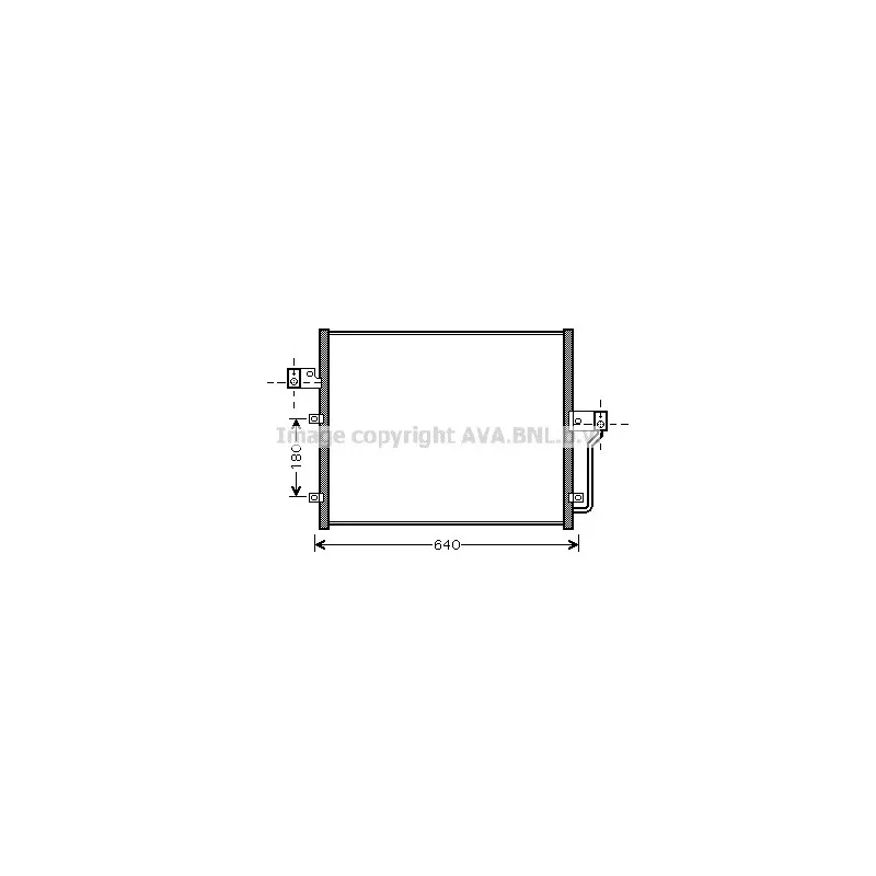 Condenseur, climatisation AVA QUALITY COOLING DW5082