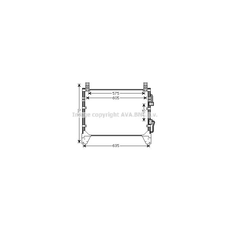 Condenseur, climatisation AVA QUALITY COOLING DW5142