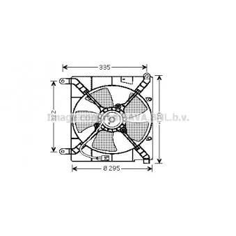 Ventilateur, refroidissement du moteur AVA QUALITY COOLING DW7501