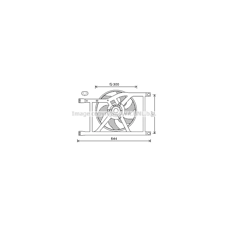 Ventilateur, refroidissement du moteur AVA QUALITY COOLING FD7564