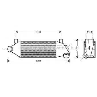 Intercooler, échangeur AVA QUALITY COOLING FDA4315