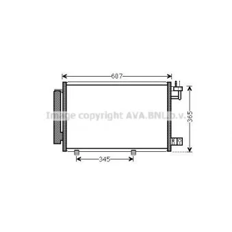 Condenseur, climatisation AVA QUALITY COOLING FDA5439D