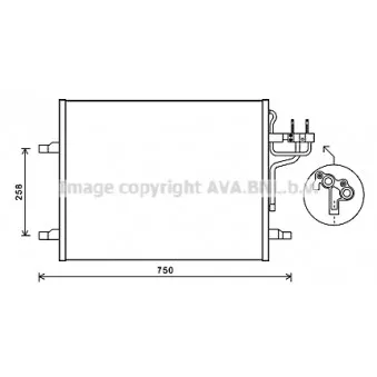 Condenseur, climatisation AVA QUALITY COOLING FDA5483