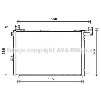 Condenseur, climatisation AVA QUALITY COOLING FDA5486D