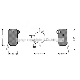 Filtre déshydratant, climatisation AVA QUALITY COOLING FDD119