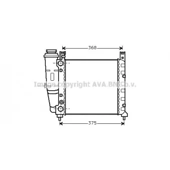 Radiateur, refroidissement du moteur AVA QUALITY COOLING