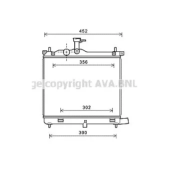 Radiateur, refroidissement du moteur AVA QUALITY COOLING HY2290