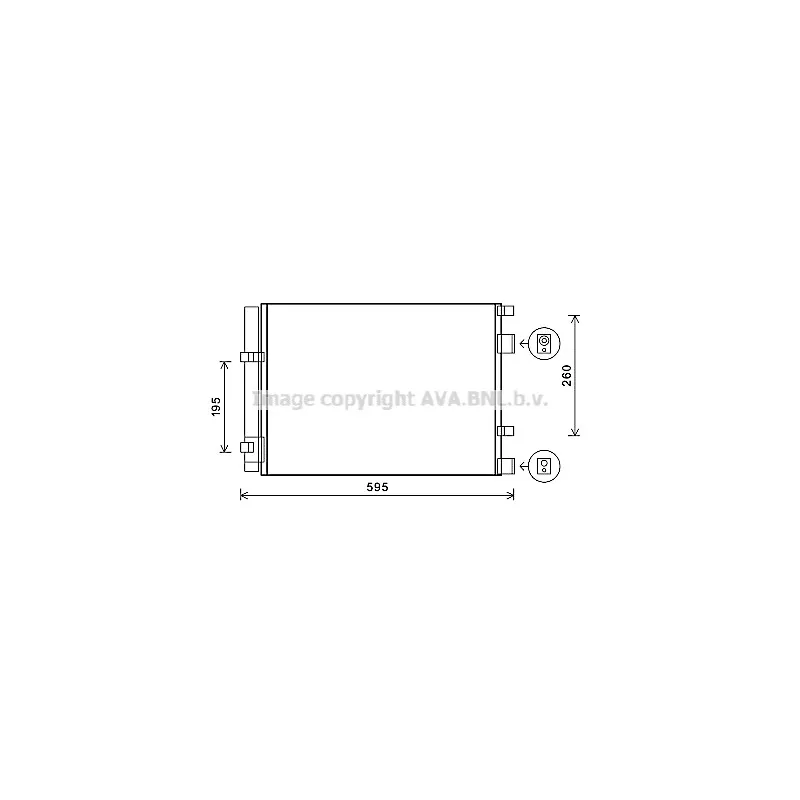 Condenseur, climatisation AVA QUALITY COOLING HY5268D