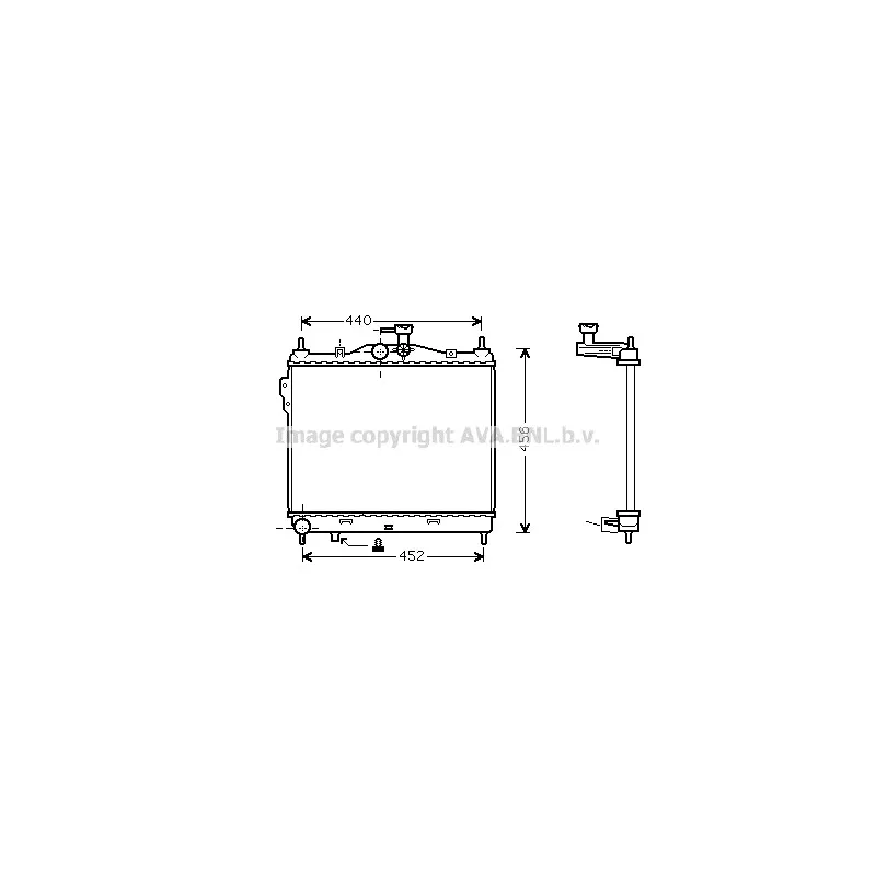 Radiateur, refroidissement du moteur AVA QUALITY COOLING HYA2101