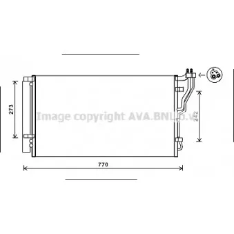 Condenseur, climatisation AVA QUALITY COOLING HYA5246D