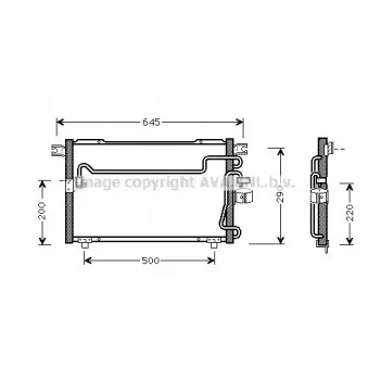 Condenseur, climatisation AVA QUALITY COOLING IS5024