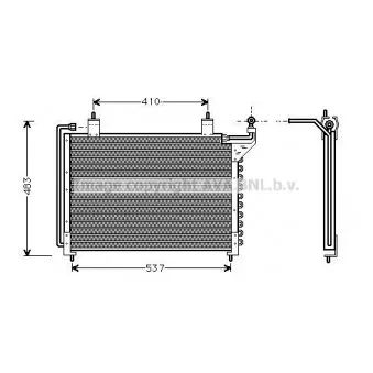 Condenseur, climatisation AVA QUALITY COOLING JR5013D