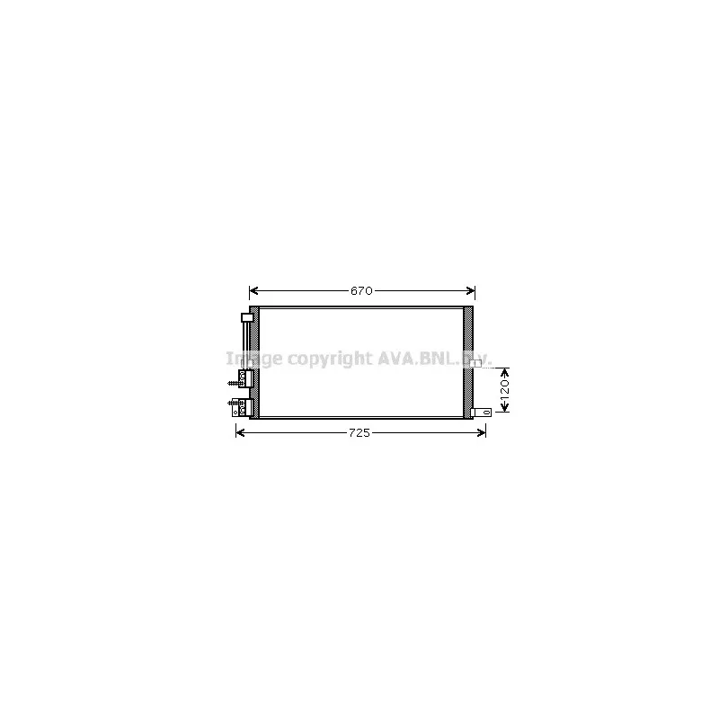 Condenseur, climatisation AVA QUALITY COOLING JRA5043