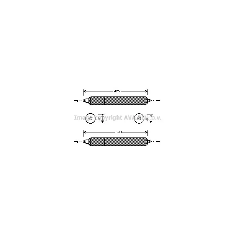 Filtre déshydratant, climatisation AVA QUALITY COOLING JRD001