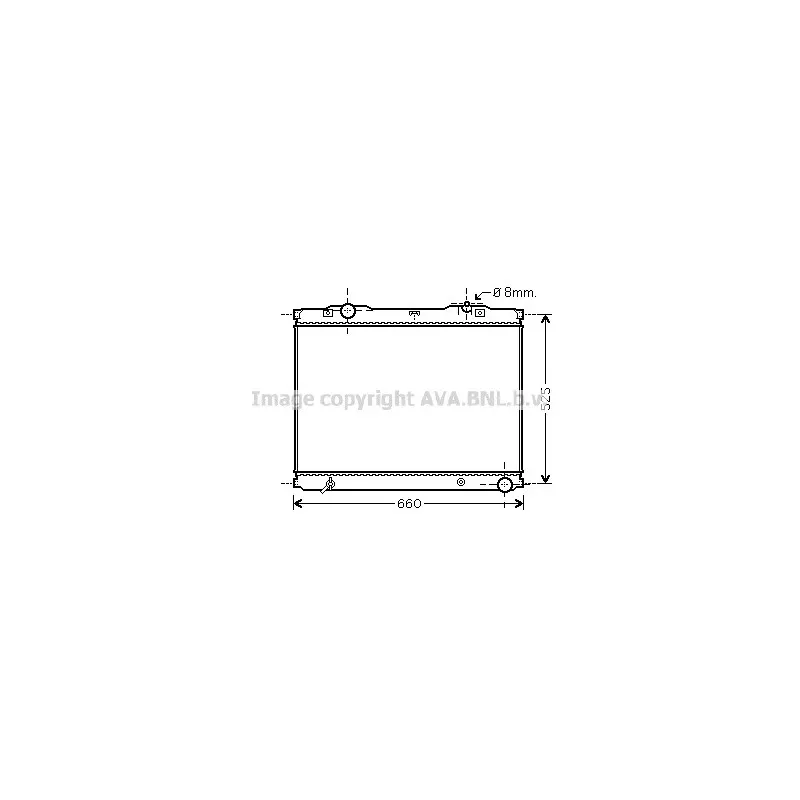 Radiateur, refroidissement du moteur AVA QUALITY COOLING KA2055