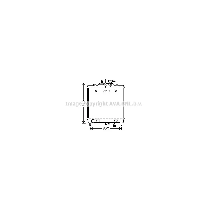 Radiateur, refroidissement du moteur AVA QUALITY COOLING KA2064