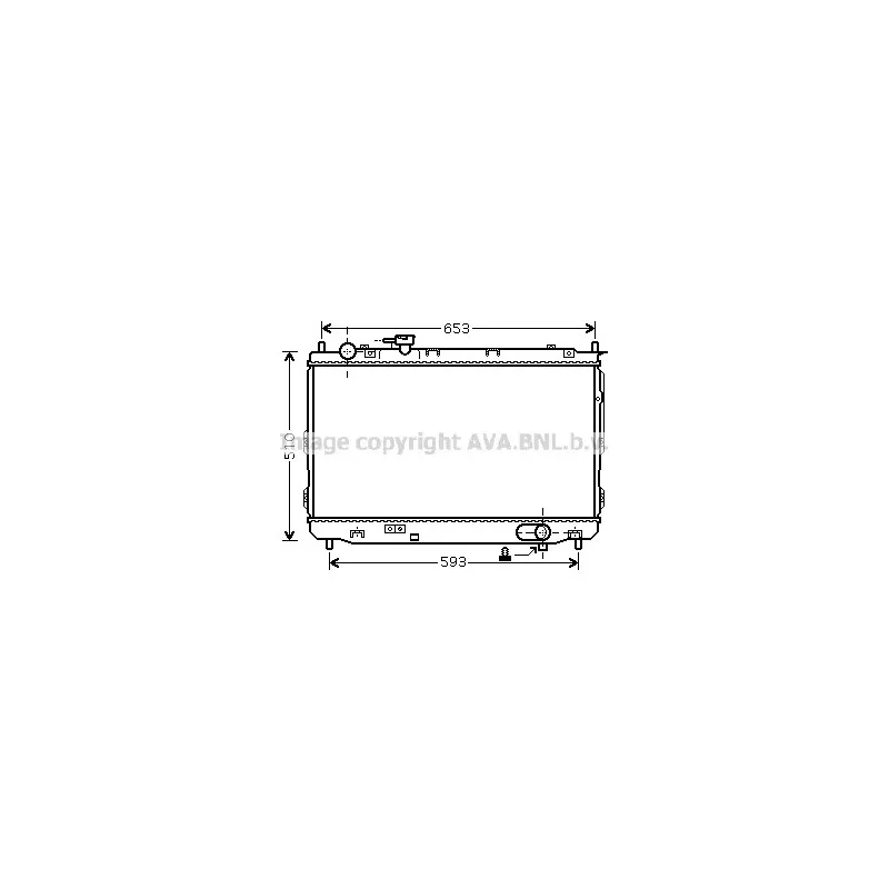 Radiateur, refroidissement du moteur AVA QUALITY COOLING KA2084