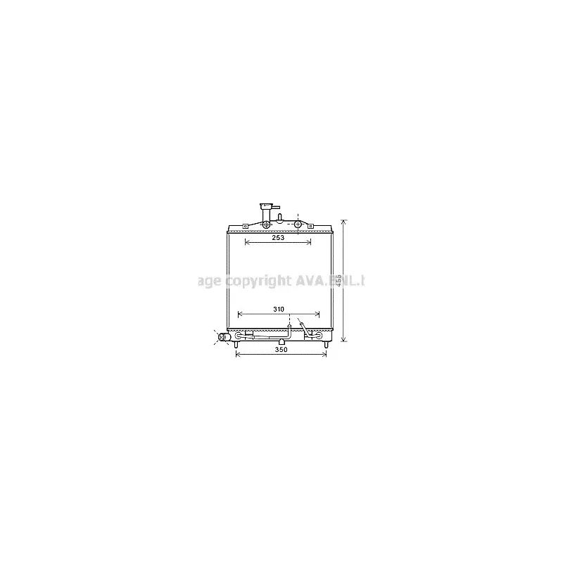 Radiateur, refroidissement du moteur AVA QUALITY COOLING KA2163
