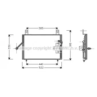 Condenseur, climatisation AVA QUALITY COOLING KA5004