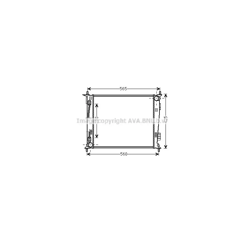 Radiateur, refroidissement du moteur AVA QUALITY COOLING KAA2136