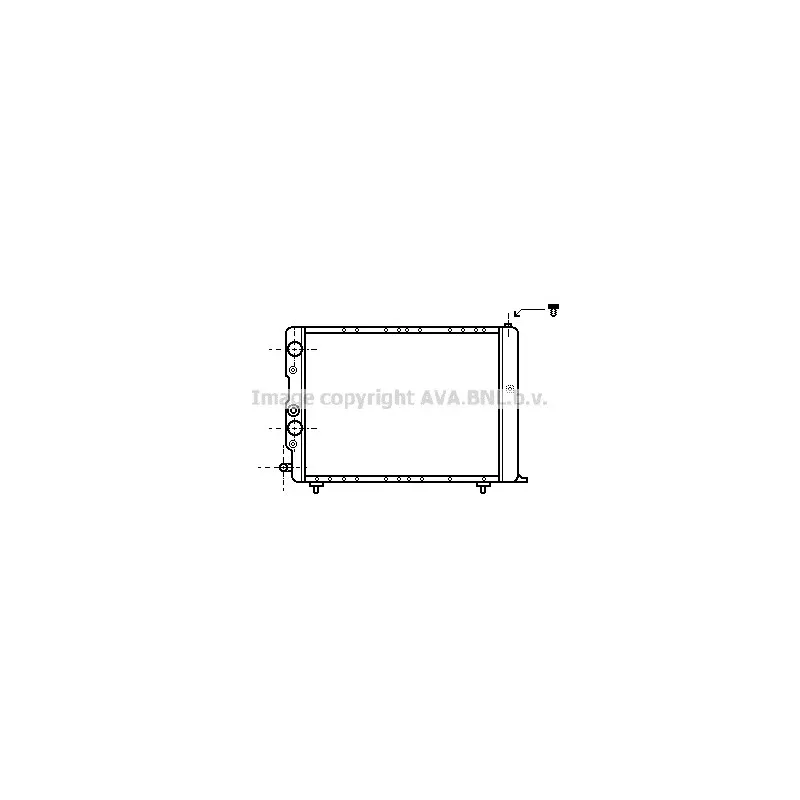 Radiateur, refroidissement du moteur AVA QUALITY COOLING LC2036