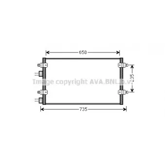 Condenseur, climatisation AVA QUALITY COOLING LC5094