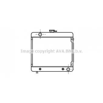 Radiateur, refroidissement du moteur AVA QUALITY COOLING MS2024