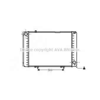 Radiateur, refroidissement du moteur AVA QUALITY COOLING MS2134