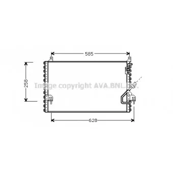 Condenseur, climatisation AVA QUALITY COOLING MS5196