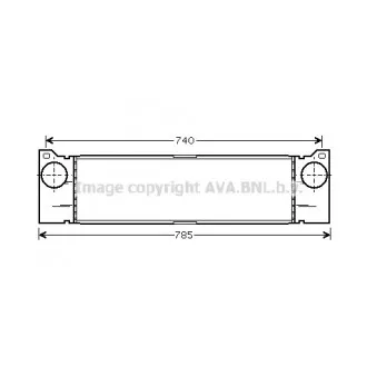 Intercooler, échangeur AVA QUALITY COOLING MSA4370