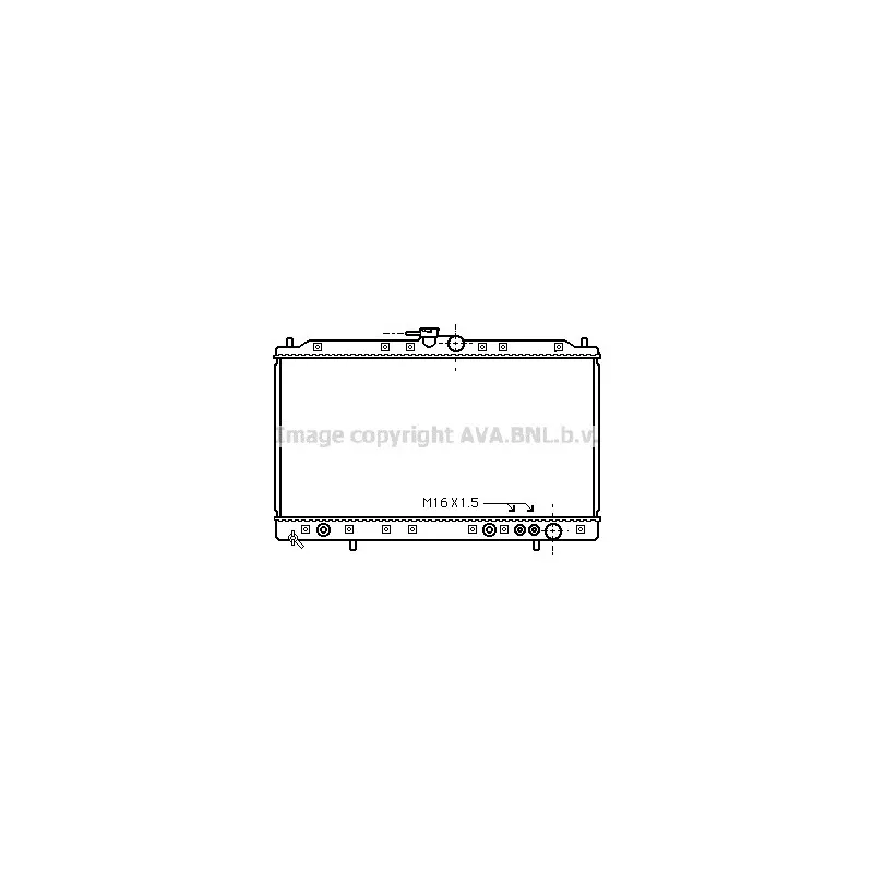 Radiateur, refroidissement du moteur AVA QUALITY COOLING MT2091